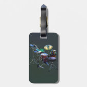 Trommelset Bagagelabel (Achterkant verticaal)