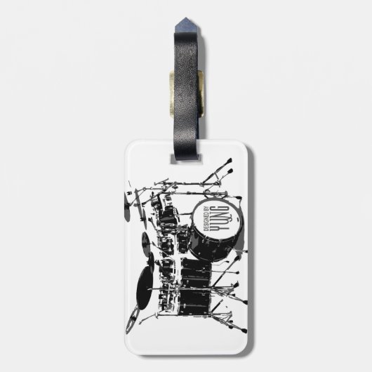 Trommelset Bagagelabel (Achterkant verticaal)