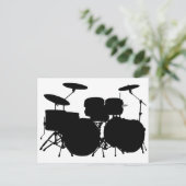 Trommelset Briefkaart (Staand voorkant)