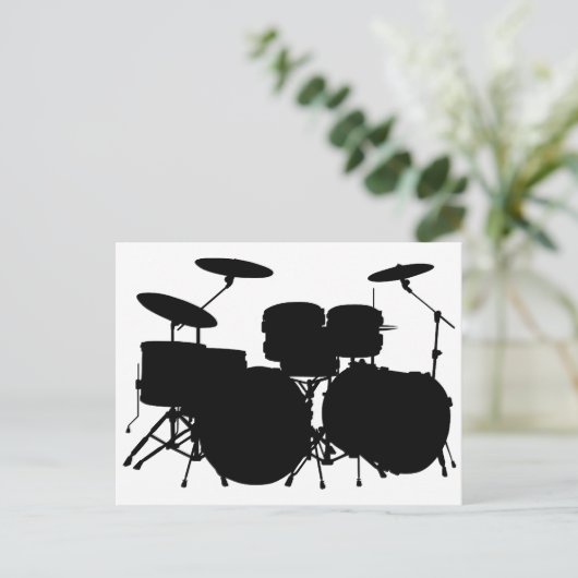 Trommelset Briefkaart (Staand voorkant)