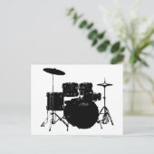 Trommelset Briefkaart (Staand voorkant)