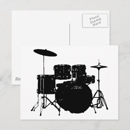 Trommelset Briefkaart (Voorkant / Achterkant)