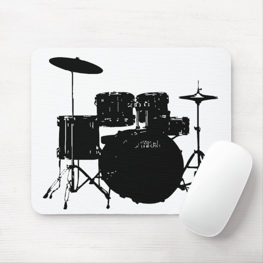 Trommelset Muismat (Met muis)