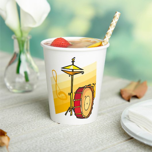 Trommelset Papieren Bekers