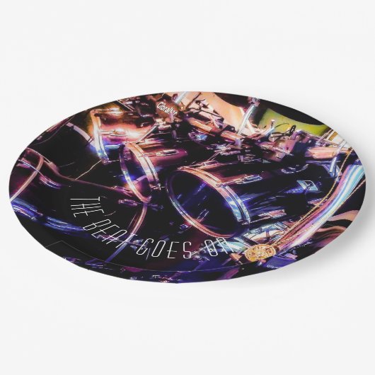 Trommelset Papieren Bordje (Gekanteld)