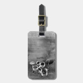 Trommelset / persoonlijke cadeautjes voor drummers bagagelabel (Voorkant verticaal)