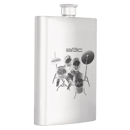 Trommelset / persoonlijke cadeautjes voor drummers heupfles (Rechts)