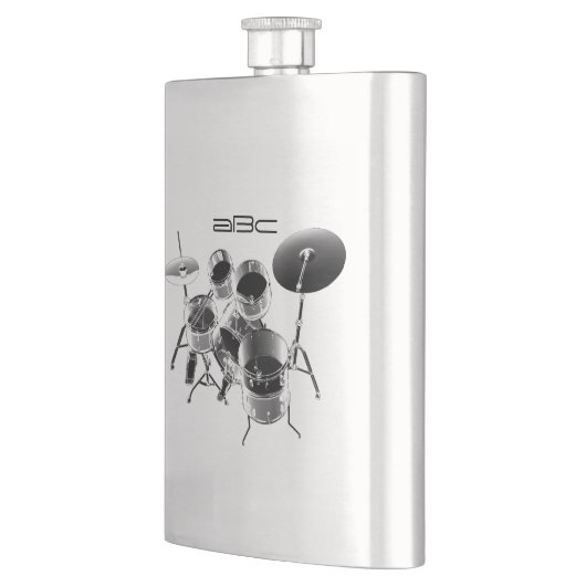 Trommelset / persoonlijke cadeautjes voor drummers heupfles (Links)