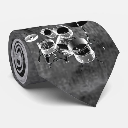 Trommelset / persoonlijke cadeautjes voor drummers stropdas (Opgerold)