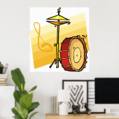 Trommelset Poster (Thuiskantoor)