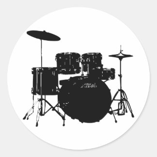 Trommelset Ronde Sticker