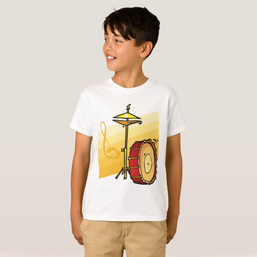 Trommelset T-shirt (Voorkant volledig)