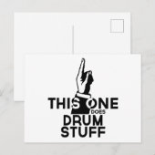 Trommelspullen - Grappige Trommelmuziek Briefkaart (Voorkant / Achterkant)