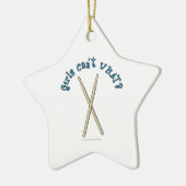 Trommelteken Keramisch Ornament (Links)