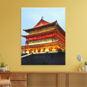 Trommeltoren van Xi'An Canvas Afdruk (Insitu (Woonkamer))