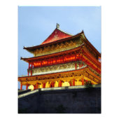 Trommeltoren van Xi'An Foto Afdruk (Voorkant)