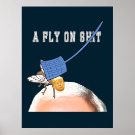 Tromp Vlieg op Pence Hoofd met Vliegenklapper, ZFJ Poster