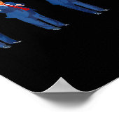 Trompdans 4 juli Trump 2025 _1 Poster (Hoek)