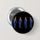 Trompdans 4 juli Trump 2025 _1 Ronde Button 5,7 Cm (Voorkant /achterkant)