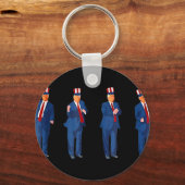 Trompdans 4 juli Trump 2025 _1 Sleutelhanger (Voorkant)