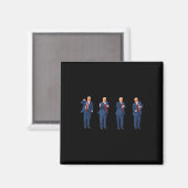 Trompdans 4 juli Trump 2025  Magneet (Voorkant / Achterkant)