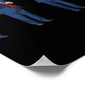 Trompdans 4 juli Trump 2025  Poster (Hoek)