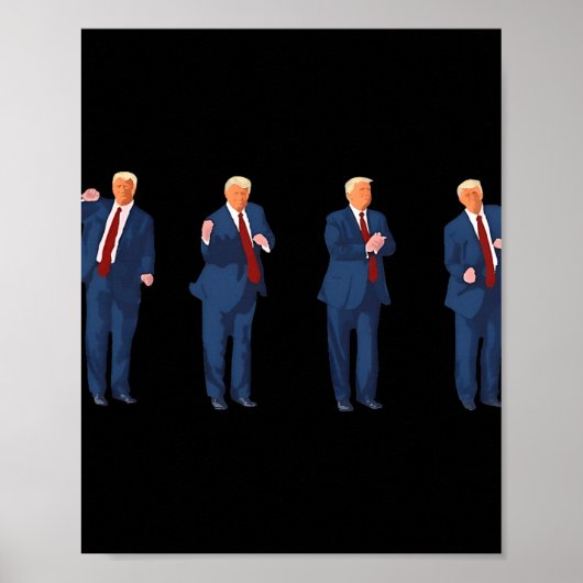 Trompdans 4 juli Trump 2025  Poster (Voorkant)