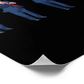 Trompdans 4 juli Trump 2025  Poster (Hoek)