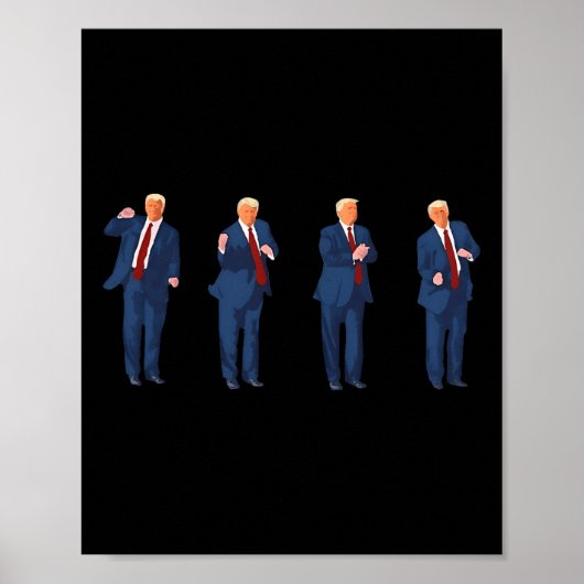 Trompdans 4 juli Trump 2025  Poster (Voorkant)