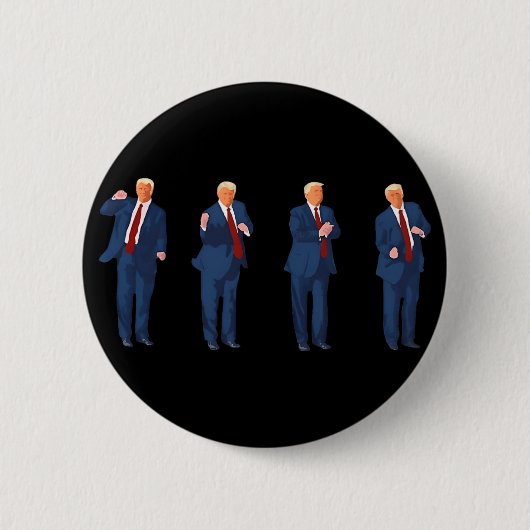 Trompdans 4 juli Trump 2025  Ronde Button 5,7 Cm (Voorkant)