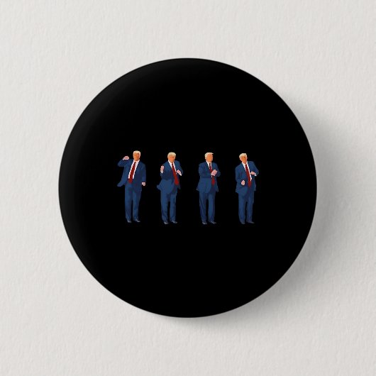 Trompdans 4 juli Trump 2025  Ronde Button 5,7 Cm (Voorkant)