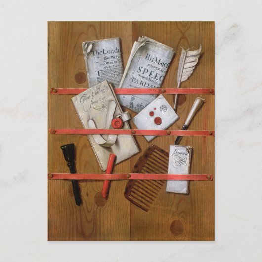 Trompe l'oeil 1702 briefkaart (Voorkant)