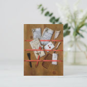 Trompe l'oeil 1702 briefkaart (Staand voorkant)