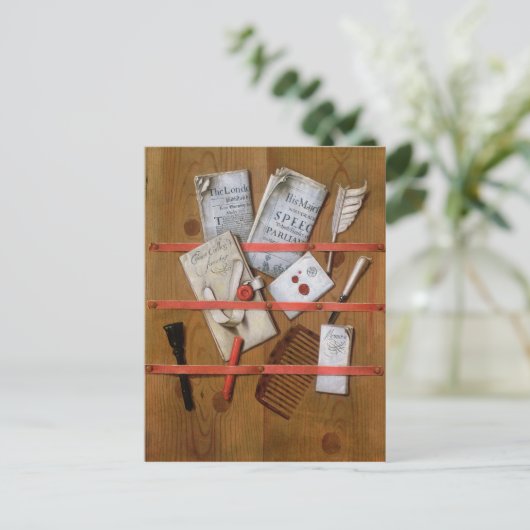 Trompe l'oeil 1702 briefkaart (Staand voorkant)