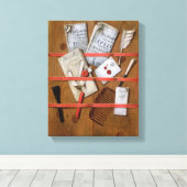 Trompe l'oeil 1702 canvas afdruk (Insitu (Houten vloer))