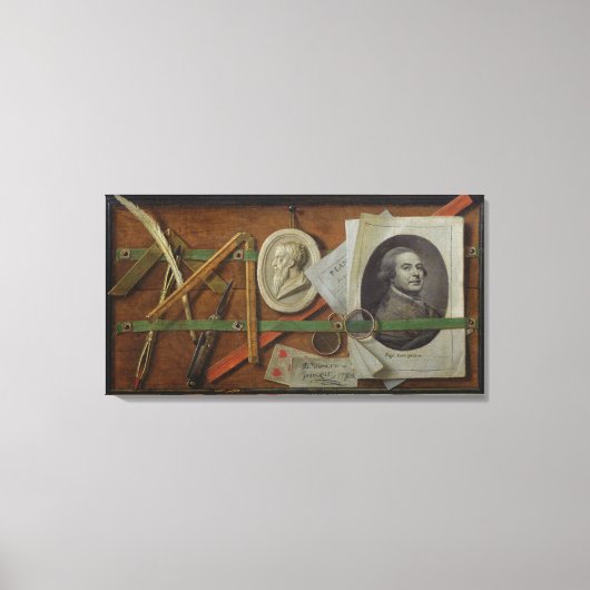 Trompe l'Oeil 1785 Canvas Afdruk (Voorkant)