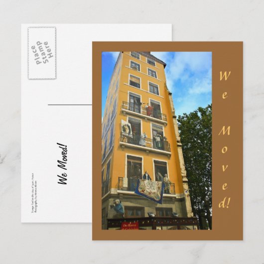 Trompe l'oeil aankondigingskaart (Voorkant / Achterkant)