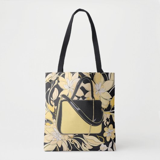 Trompe L'oeil Bloem Tas Illusie Boodschappentas – (Voorkant)