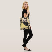 Trompe L'oeil Bloem Tas Illusie Boodschappentas – (Op model)
