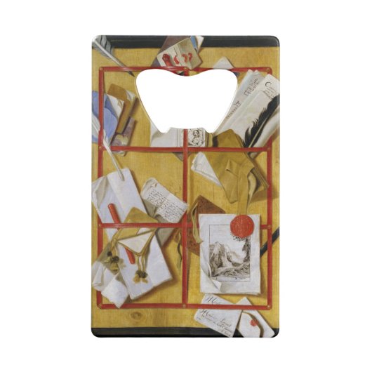 Trompe l'Oeil Creditkaart Flessenopener (Voorkant)