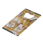 Trompe l'Oeil Creditkaart Flessenopener (Voorkant Gekanteld)