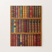 Trompe l'oeil "Franse bibliotheek". Legpuzzel (Verticaal)