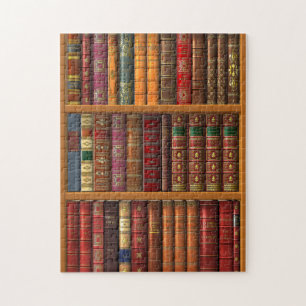 Trompe l'oeil "Franse bibliotheek". Legpuzzel