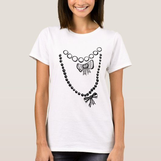 Trompe L'oeil Kettingen Crop Top (Voorkant)