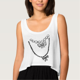 Trompe L'oeil Kettingen Crop Top