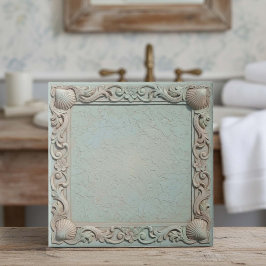 Trompe L'oeil Marine Life Shell Border 1 ID1190e Tegeltje