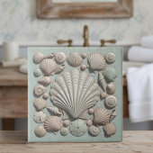 Trompe L'oeil Marine Life Shell Collection ID1190b Tegeltje