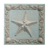 Trompe L'oeil Marine Life Starfish ID1190h Tegeltje (Voorkant)