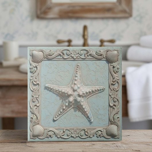 Trompe L'oeil Marine Life Starfish ID1190h Tegeltje