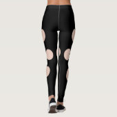 Trompe l'oeil met cirkelgaten voor huidskleur leggings (Achterkant)